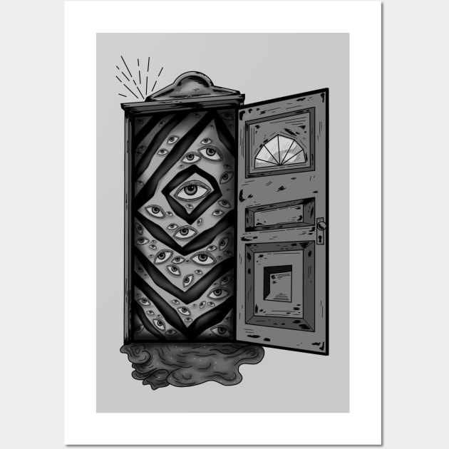 Door to the forbidden Wall Art by Courteney Valentine